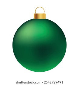 Christmas ball ornament isolated on white background