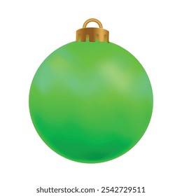 Christmas ball ornament isolated on white background