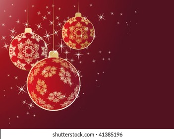 Christmas ball ornament red