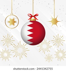 Christmas Ball Ornaments Bahrain Flag Celebration