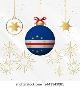 Christmas Ball Ornaments Cape Verde Flag Celebration