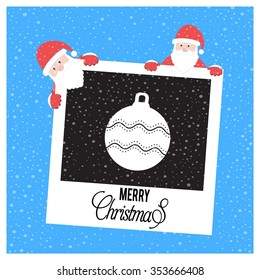 Christmas Ball Ornaments card Design