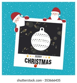 Christmas Ball Ornaments card Design