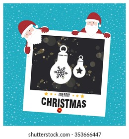 Christmas Ball Ornaments card Design
