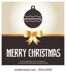 
Christmas Ball Ornaments card Design
