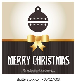 
Christmas Ball Ornaments card Design
