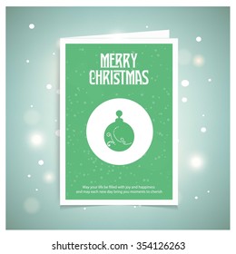 Christmas Ball Ornaments card Design