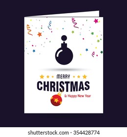 Christmas Ball Ornaments card Design