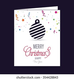 Christmas Ball Ornaments card Design