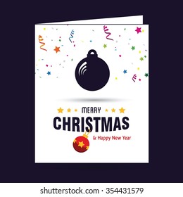 Christmas Ball Ornaments card Design