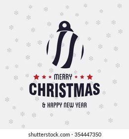 Christmas Ball Ornaments card Design