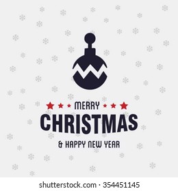 Christmas Ball Ornaments card Design