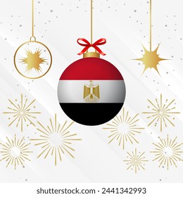 Christmas Ball Ornaments Egypt Flag Celebration