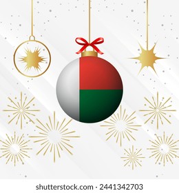 Christmas Ball Ornaments Madagascar Flag Celebration