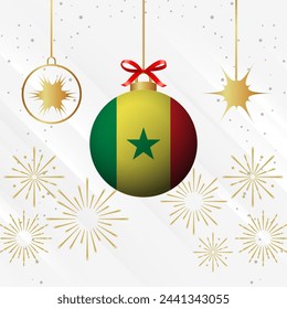 Christmas Ball Ornaments Senegal Flag Celebration
