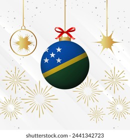 Christmas Ball Ornaments Solomon Islands Flag Celebration