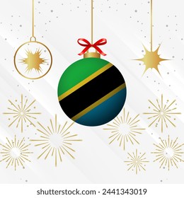 Christmas Ball Ornaments Tanzania Flag Celebration