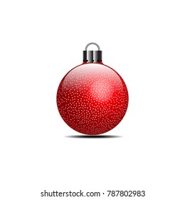 Christmas ball or red
