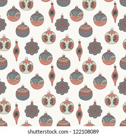 christmas ball seamless background