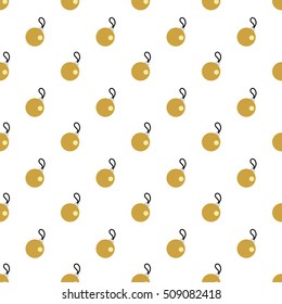 Christmas Ball Seamless Background Vector