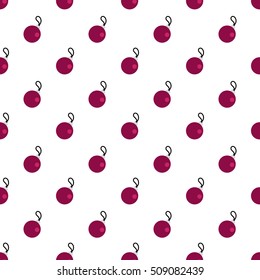 Christmas Ball Seamless Background Vector
