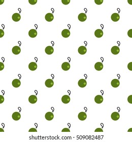 Christmas Ball Seamless Background Vector