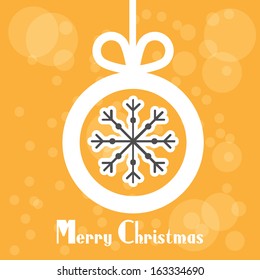 Christmas ball with snowflake