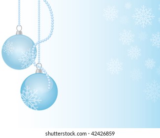 christmas ball with snowflake