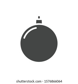 Christmas ball with snowflake icon pixel perfect vector. Christmas bauble symbol modern, simple, vector, icon for website design, mobile app, ui. Vector Illustration