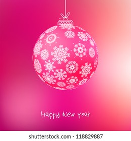 Christmas ball from snowflakes. + EPS8 vector file