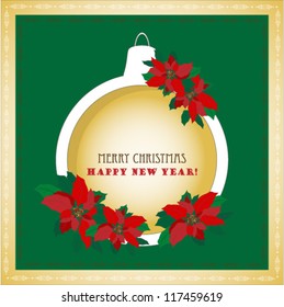 Christmas Ball with Text Space,ornament