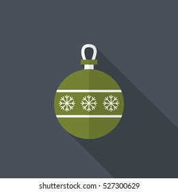 Christmas Ball Toy Flat Icon