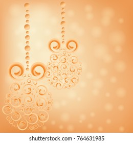 Christmas ball, Christmas tree decorations. vector.