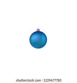 Christmas ball. Ball for christmas tree. Vector illustration. isolated realistic decoration.Symbol of Happy New Year, Xmas holiday celebration, winter.