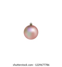 Christmas ball. Ball for christmas tree. Vector illustration. isolated realistic decoration.Symbol of Happy New Year, Xmas holiday celebration, winter.