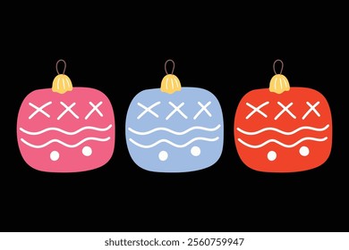 christmas ball and the variant color. christmas decoration