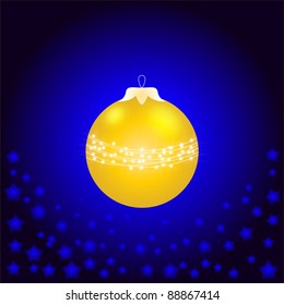 A christmas ball in vector