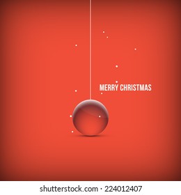 Christmas ball. Vector background