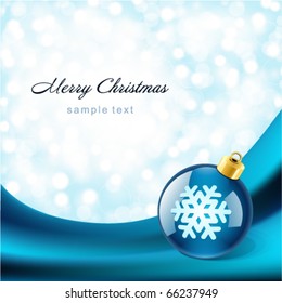 Christmas ball vector background