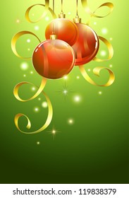 Christmas ball , vector background, EPS10