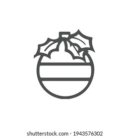 Vector de bola de Navidad, estilo de ilustración Vector EPS 10