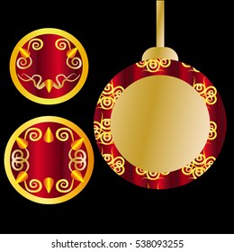christmas  ball vector eps.10