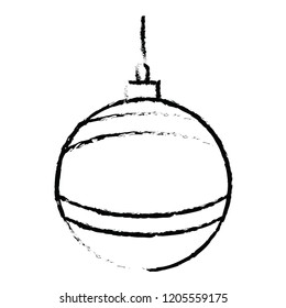 Christmas ball vector icon