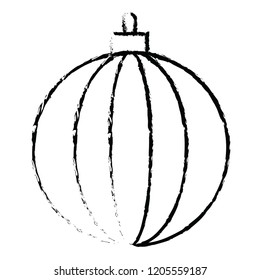 Christmas ball vector icon