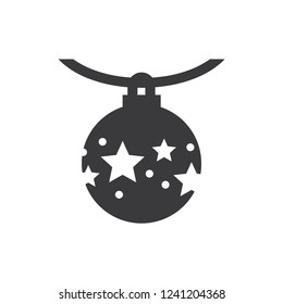Christmas ball vector icon