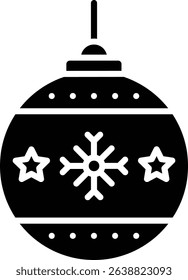 Christmas Ball vector icon. Can be used for printing, mobile and web applications.