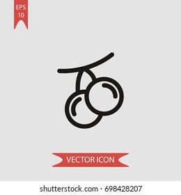 Christmas ball vector icon, illustration symbol