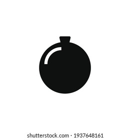 Christmas Ball Vector Icon On White Background