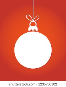 Christmas ball. Vector illustration