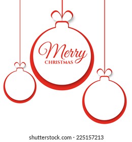 Christmas ball. Vector illustration.